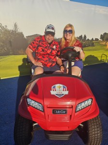 Photo time with a USA Golf Cart! 